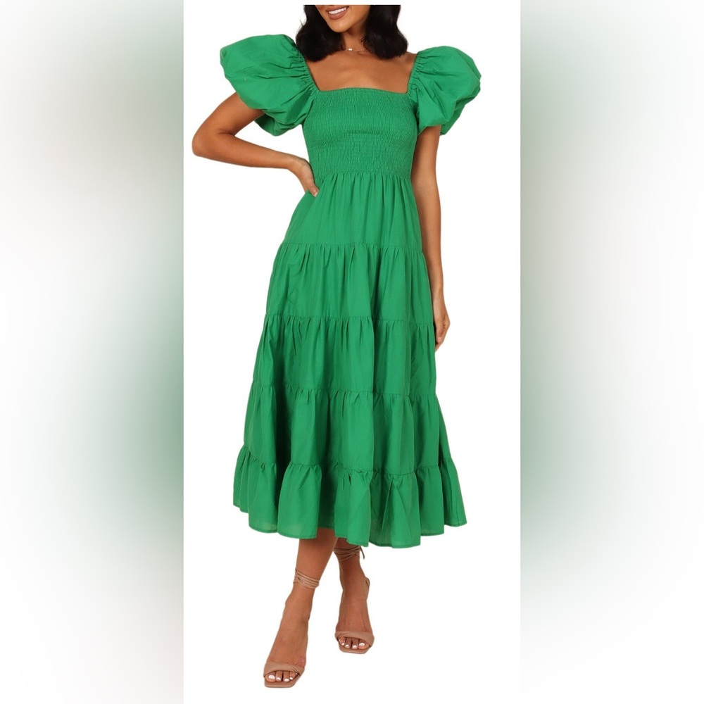 Petal & Pup Maxi Dress in Green